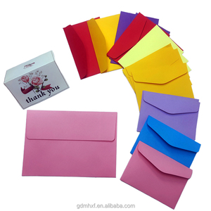 Vàng bạc nóng lá cá nhân in logo tái chế Kraft gửi thư phong bì kỳ nghỉ lễ hội Thư Phong bì Đỏ Xanh Trắng - Product Image 2