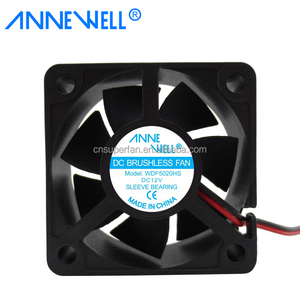 Nhà sản xuất bán buôn không thấm nước DC Quạt làm mát 2pin 5020 5V/12V chuyển đổi tần số DC Quạt thông gió 50 mét cho máy lọc không khí động cơ - Product Image 2