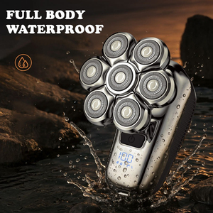 5-in-1 Multifunctional Men's Electric <b>Shaver</b> IPX6 Waterproof Magnetic Head USB Rechargeable Rotary <b>Shaver</b> for <b>Face</b> & Body Use - Product Image 4