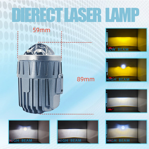 Lámpara Antiniebla IDISON W21-S de 2 Pulgadas con Lente Proyector Láser Dual Directo Tricolor, Luz Alta de 65W LB45W, Impermeable, 8100lm para <span class=keywords><strong>TOYOTA</strong></span> - Product Image 2