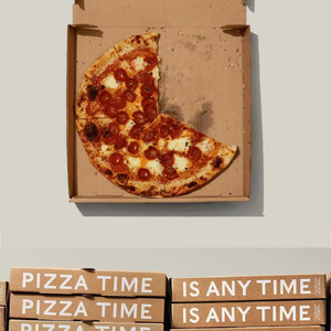 カスタム印刷Caixas Para Pizzas 9 10 11 12 14 18インチピザバーガーボックスフルート段ボールピザカートンボックス包装 - Product Image 2