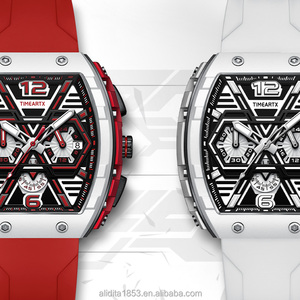 Reloj de Cuarzo Luminoso Multifunción TIMEARTX para Hombre, con Espejos Curvos y Diseño de Barril de Vino - Product Image 2