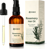 Serum Minyak Rambut Rosemary 100% Alami Private Label, Penguat Kulit Kepala, Minyak Rosemary untuk Pertumbuhan Rambut, Perawatan Rambut & Kulit Wajah & Tubuh