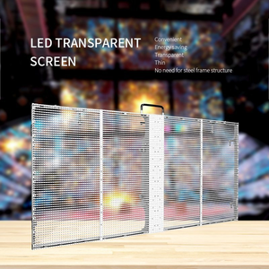 Mur vidéo LED transparent haute définition P3.91-P7.82 pour vitrine de centre commercial, écran intérieur pour publicité sur vitrine - Product Image 4