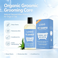 Shea Butter Ramah Lingkungan 400ml Sampo Hewan Peliharaan Formula Lembut Hipoalergenik Bebas Air Mata Deodoran Pelembap untuk Perawatan Kucing Semua Jenis