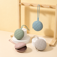 Boîte de rangement cylindrique en silicone pour sucettes de bébé, motif dessin animé mignon, sac de voyage portable essentiel pour câbles de données, sac de rangement en silicone