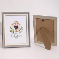 Marco de Fotos de Plástico Rectangular Ecológico de Color Sólido Personalizado, Clásico, Decorativo, para Colgar o Apoyar, Venta al Por Mayor