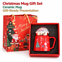 Mug/tasse en céramique à thème de Noël pour usage quotidien, gadgets tendance, ensemble cadeau pour toutes les occasions avec faible MOQ pour hommes/femmes/enfants