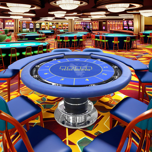SUCCESSOR Deluxe Black <span class=keywords><strong>Jack</strong></span> Mesa de póquer Estilo europeo Lujo Casino Texas Holden <span class=keywords><strong>Poker</strong></span> con patas de madera para entretenimiento - Product Image 3