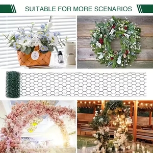 Grillage hexagonal en fil de fer de 0,35 m x 1 m <span class=keywords><strong>pour</strong></span> clôture de jardin, <span class=keywords><strong>volière</strong></span>, cage à animaux, bricolage - Product Image 5