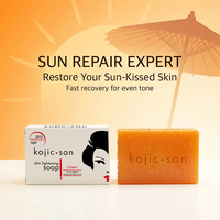 Savon éclaircissant pour la peau à l'acide kojique et au gingembre, avec des huiles essentielles de glutathion, de citron et d'orange douce, fait à la main pour tous les types de peau