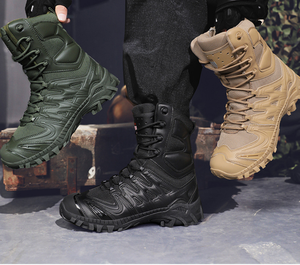 DF0726 Stock Promotion AS33 ESDY UZMK Outdoor Camping Training <b>Hiking</b> Tactical <b>Boots</b> Black Green Khaki Camouflage Colors - Product Image 2