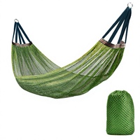 Hamac suspendu en tissu maille de soie glacée pour l'extérieur, largeur standard, pour adultes et enfants, idéal pour chambre de dortoir