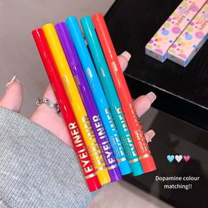 OEM/ODM Eyeliner liquide arc-en-ciel 12 couleurs, imperméable, longue tenue, anti-bavures, DIY, maquillage pour les yeux aux couleurs néon - Product Image 5