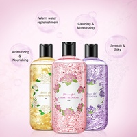 Localluway — Gel douche rafraîchissant personnalisé de 500ml, parfum Floral de pétales de fleurs, lavage de corps, hydratant pour la peau