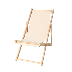 फोल्डिंग चेयर, आउटडोर उपयोग के लिए तह बीच की कुर्सी, ठोस लकड़ी + ऑक्सफोर्ड लिनन कुर्सी, डेक कुर्सी समायोज्य लकड़ी के लाउंज - Product Image 4