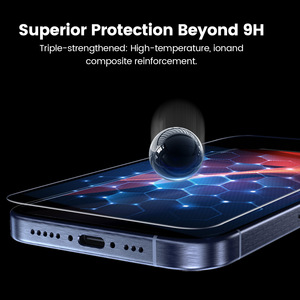Protection d'écran incassable pour téléphones mobiles Samsung et iPhone 17, 16, 14, 15, 13, 12, 11, 10, XR, Pro Max – Verre trempé HD 9H <span class=keywords><strong>6D</strong></span> 2.5D - Product Image 6