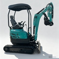 Mini-chargeuse sur chenilles d'occasion Rongyixin, benne 1050x730x730mm, pompe hydraulique Eaton, moteur de marque réputée, 500kg, garantie 2 ans
