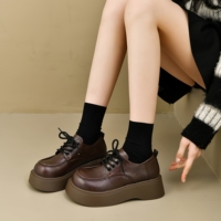 Chaussures décontractées, fabricants de chaussures en gros, chaussures rehaussantes, chaussures à semelles épaisses pour femmes, chaussures de style britannique