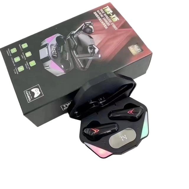 Cool Design X15 Low Latency Wireless Earbuds for Gaming Esports With Mic Digital Display TWS Earphones Deep Bass Stereo Sound