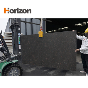 Lấp lánh màu Đen Thạch Anh Ngọc Đá bàn 20mm 30mm thạch anh Countertop nhân tạo thạch anh tấm - Product Image 2