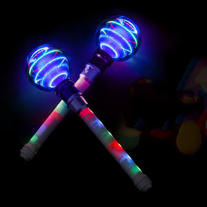 2026 Kreative RGB LED blinkende Spinner Zauberstab Stick 360 Grad rotierende Kugelform Umwelt freundliches weißes Weihnachts spielzeug für Kinder - Product Image 5