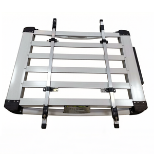 Portapacchi Universale Leggero - Cesto Portabagagli a Doppio Strato in Alluminio con Barre Trasversali <span class=keywords><strong>per</strong></span> SUV e Camion - Product Image 1
