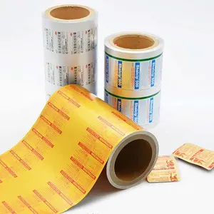 Aluminium Foil Pack Hanlin Heat Sealed Blister Ptp Aluminum Foil Pharmaceutical Packaging Material Printed Foil Pharmaceutical Pvc