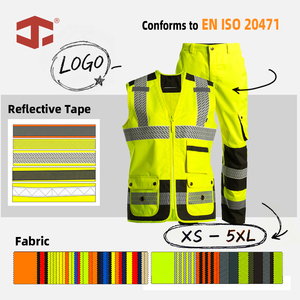 <span class=keywords><strong>Pantaloni</strong></span> di Sicurezza Riflettenti JIADE per Donne, con Tasche per Ginocchiere, <span class=keywords><strong>Impermeabili</strong></span>, con Cerniere sulle Gambe, Abbigliamento da Lavoro Outdoor Personalizzato in Oxford - Product Image 6