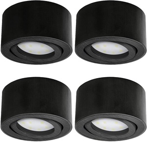 Plafonnier à LED Cylindre Monté en Noir Intérieur pour Module <span class=keywords><strong>Gu10</strong></span> Mr16 Led - Product Image 2