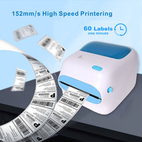 Impresora de Etiquetas de Envío de Alta Velocidad N910 152 mm/s, Impresora Térmica de Etiquetas 4x6 con Wifi, Lan y Bluetooth