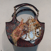 Rantai Ponsel Manik Kristal Akrilik Gantungan Kunci Kartun Beruang Bunga Liontin Tas Tali Pergelangan Tangan Aksesori