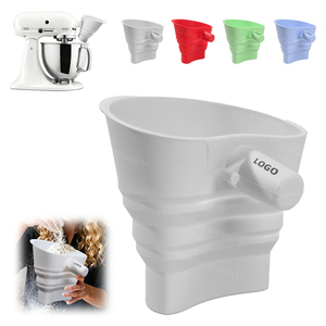 Corong tepung bantuan dapur Premium UNTUK Mixer berdiri corong bentuk kustom mudah digunakan & dibersihkan corong lipat silikon - Product Image 2