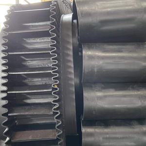 Çin fabrika büyük eğim dalgalı yanak kauçuk konveyör bant EP NN dikey kömür madeni için rekabetçi fiyat - Product Image 3