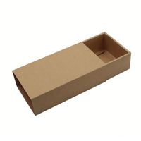 Emballages de bijoux écologiques personnalisés, dossiers en kraft, boîtes de vente au détail en carton biodégradable faites à la main avec étui coulissant