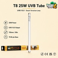 LuckyHerp T8 25W UVB10 Lampe Spirale Classique en Verre pour Reptiles Écologique Intérieur Toutes Saisons JX-FL8T2510 pour Reptiles