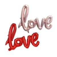 Mini ballons en mylar dorés rouges à thème de mariage, d'anniversaire, de la Saint-Valentin, fournitures de décoration, faveurs de fête, ballons d'amour