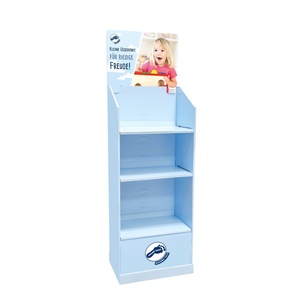 ชั้นวางสินค้าแบบตั้งพื้นทำจากกระดาษลูกฟูกแบบกำหนดเองได้ฟรี สำหรับขนมขบเคี้ยว ช็อกโกแลต และสินค้าอื่นๆ - Product Image 1