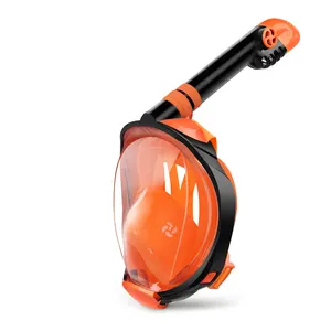 Nova tendência scuba natação mergulho equipamentos rosto completo mergulho máscara snorkel máscara