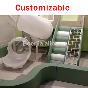 Cảm giác trẻ em giàu thiết bị sân chơi trong nhà cho trẻ em với bề mặt kết cấu mềm mại và các yếu tố âm thanh để chơi bao gồm - Product Image 4