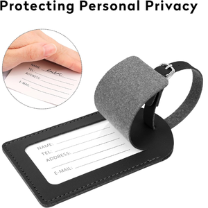 Valigia porta bagagli e borsa, valigie da viaggio accessori per etichette personalizzate in pelle etichette per borse - Product Image 3