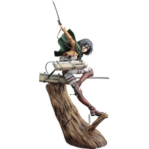 Figurine de collection Attack on Titan <span class=keywords><strong>Mikasa</strong></span> <span class=keywords><strong>Ackerman</strong></span> de 35 cm en stock, jouets pour garçons, figurine d'anime en plastique - Product Image 1