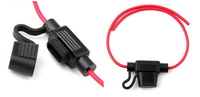 Tahan air 32V pemegang sekering otomotif Mini Medium 16AWG Sekring bilah mobil 3A 5A 10A 15A