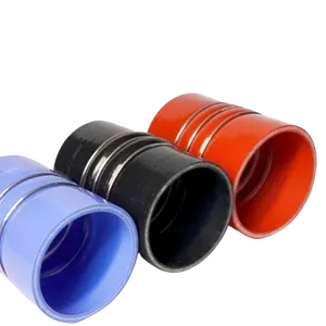 High Quality Hot And Cold Connection Charge Air Cooler / Intercooler/turbo Bellows Hump Silicone Hose