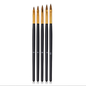 Pinceau à ongles en poils purs 100% Sable Kolinsky pour la sculpture acrylique, avec logo personnalisé, pour l'art des ongles professionnel - Product Image 4