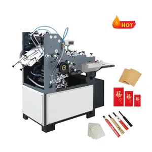 Máquina automática de colagem de envelope para casamento, sacola de papel marrom para escritório, bolso pequeno, de alta qualidade, ideal para colagem