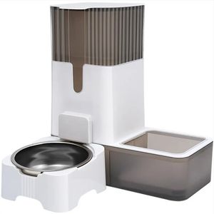 Mangeoire automatique intelligente <span class=keywords><strong>pour</strong></span> animaux de compagnie de 2,5 L Bol d'eau et de nourriture <span class=keywords><strong>pour</strong></span> <span class=keywords><strong>chat</strong></span> intégré Machine de restauration Prix bon marché <span class=keywords><strong>Fontaine</strong></span> d'eau <span class=keywords><strong>pour</strong></span> <span class=keywords><strong>chat</strong></span> en plastique - Product Image 1