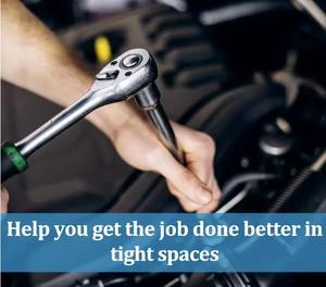 Juego de Herramientas Profesional para Reparación de Automóviles, 24 Piezas, Barra Deslizante, Llave de Trinquete con Cabeza Flexible, Varilla en Forma de F, Funda Flexible para Servicio de Vehículos - Product Image 6