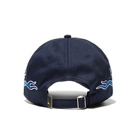 Casquette de baseball sportive unisexe personnalisée avec broderie flamme, 100 % polyester, patchs logo tendance personnalisés, vente en gros