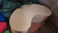 Ensembles de meubles pour enfants de maternelle en forme de demi-lune au design moderne, faible MOQ, table et chaise pour l'école et la salle de bain